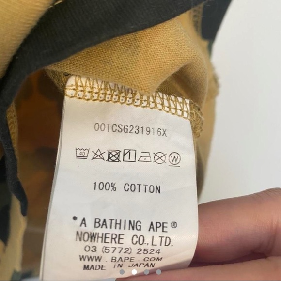 BAPE x OVO 1st Yellow Camo Tee - Picture 2 of 4